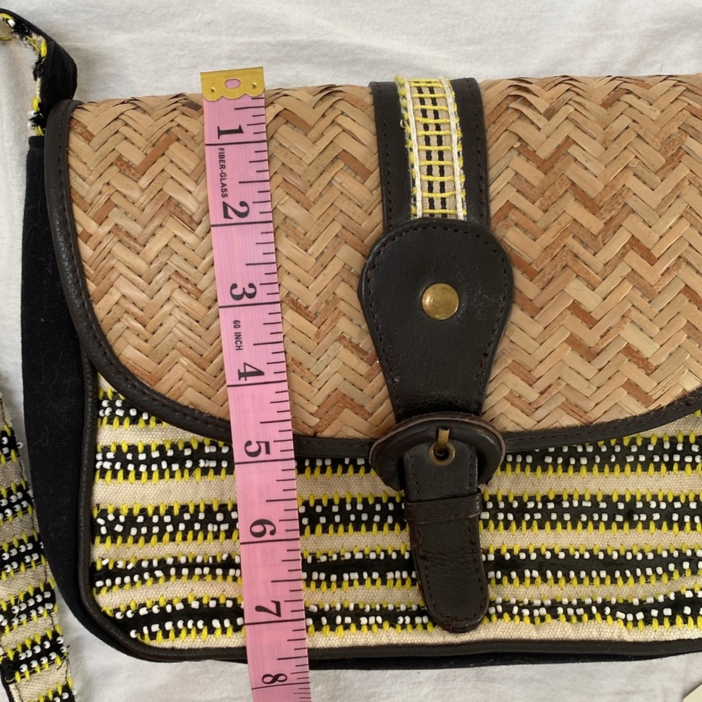 Anthropologie Woven & Beaded Shoulder Bag - Picture 13 of 14